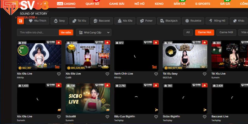 Giới thiệu chuyên mục casino SV88