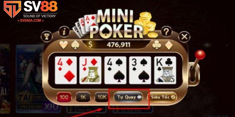 Chi tiết cách tham gia mini poker nổ hũ