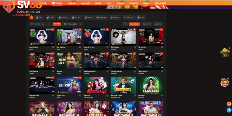 Cá cược casino ấn tượng